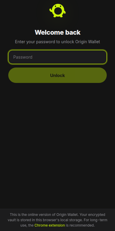 Origin Wallet App